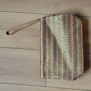 Lancome Golden Woven Cosmetic Bag